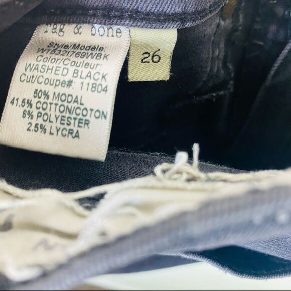 Rag & Bone | Skinny Jeans Washed Black Size 26 EUC - Picture 6 of 7